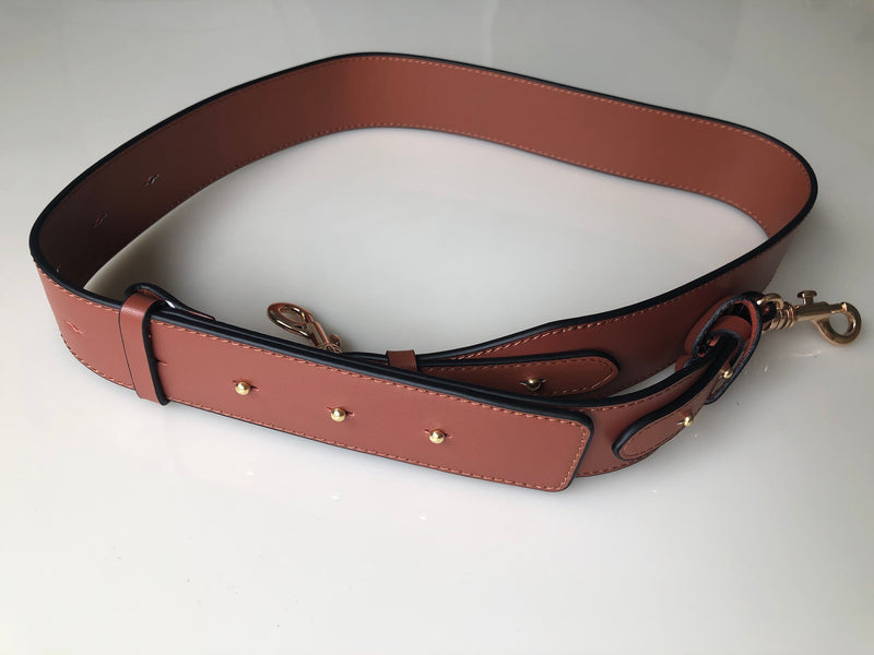 4cm Width - Handbag Strap, Leather Tote Crossbody Bag, Top Handle Purse, Gold Clasps