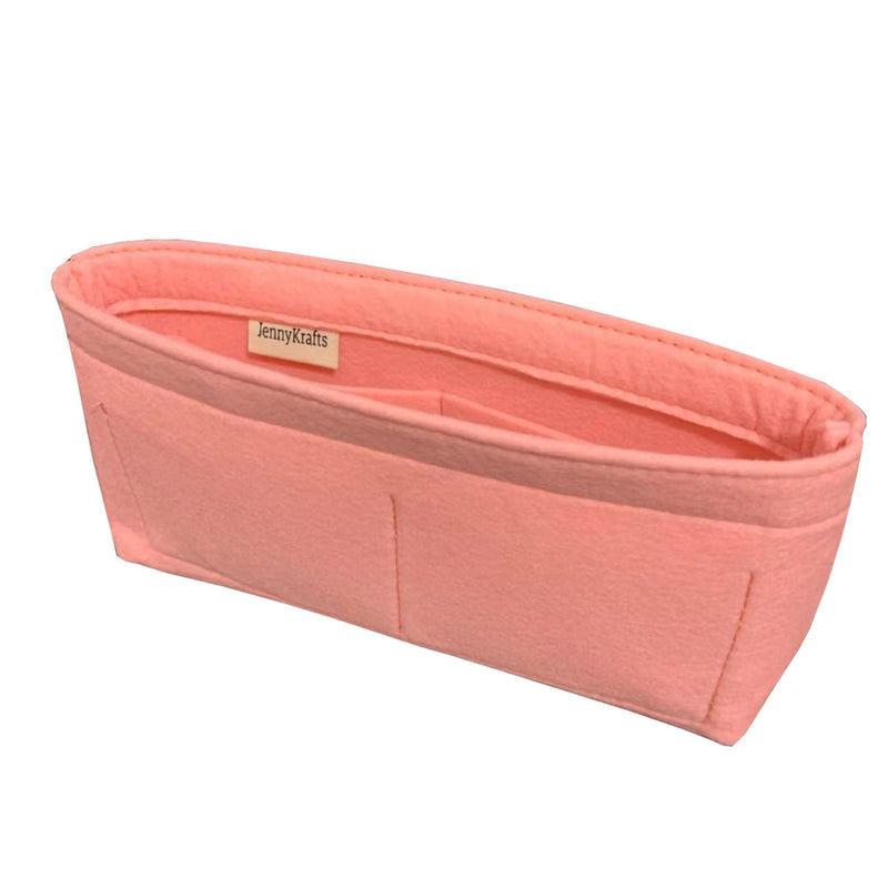 For [Small Classic Double Flap] (Slim with Zipper) Purse Insert Bag  Organizer Shaper, Liner Protector - JennyKrafts